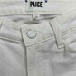 PAIGE White Verdugo Crop Jean Size 25