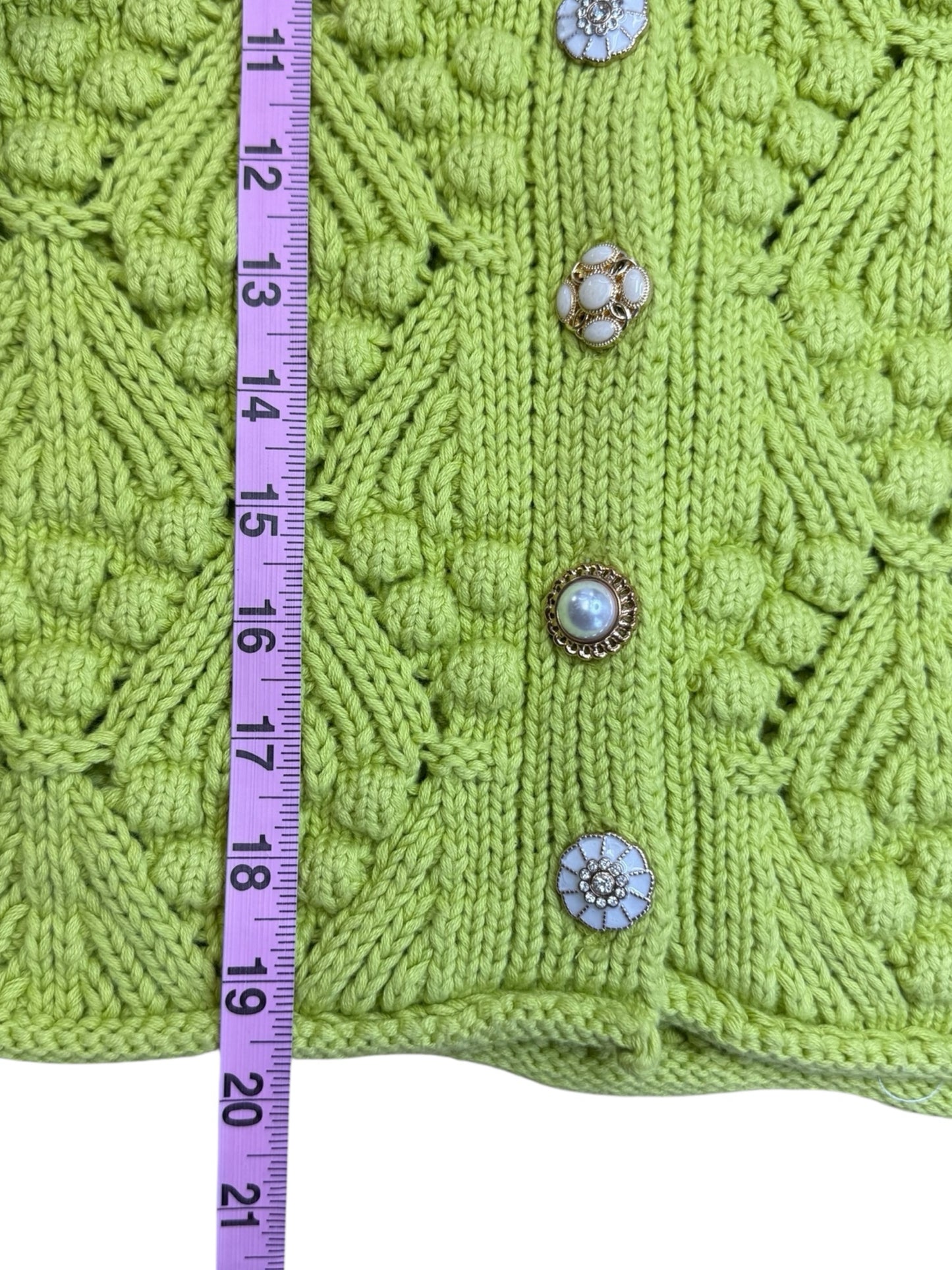 heartloom NWT Green Caspian Cardigan Size XS