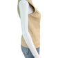 Helmut Lang Beige Lamb Leather Top Size 4
