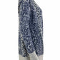 WHITE + WARREN Cashmere Blue Leopard Print Cardigan Size S