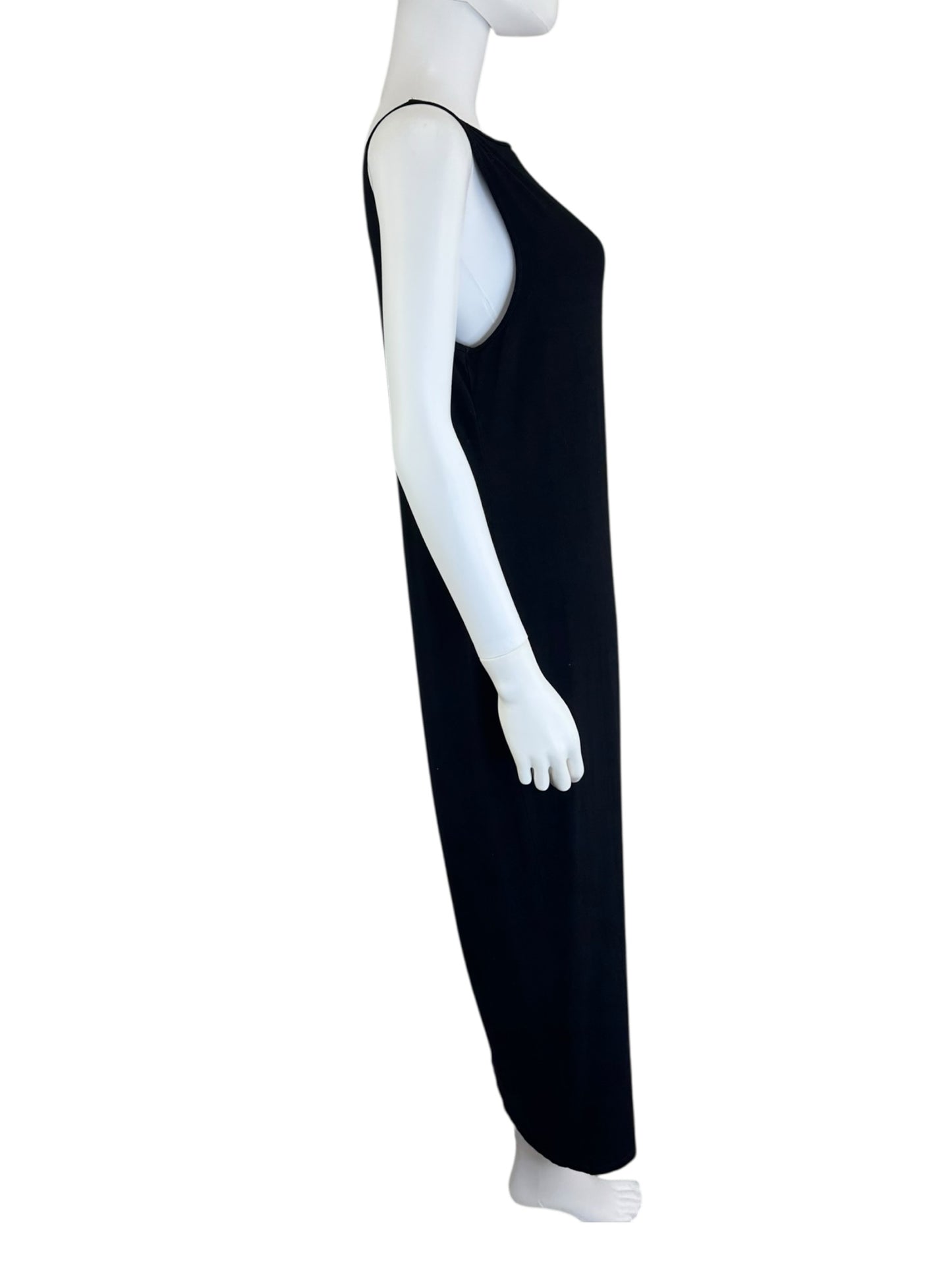 EILEEN FISHER Black Knit Maxi Dress Size S