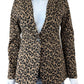 BANANA REPUBLIC Brown Leopard Print Blazer Size 4