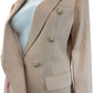 Belle & Bloom NWT Blush Pink Princess Polina Tweed Blazer Size L