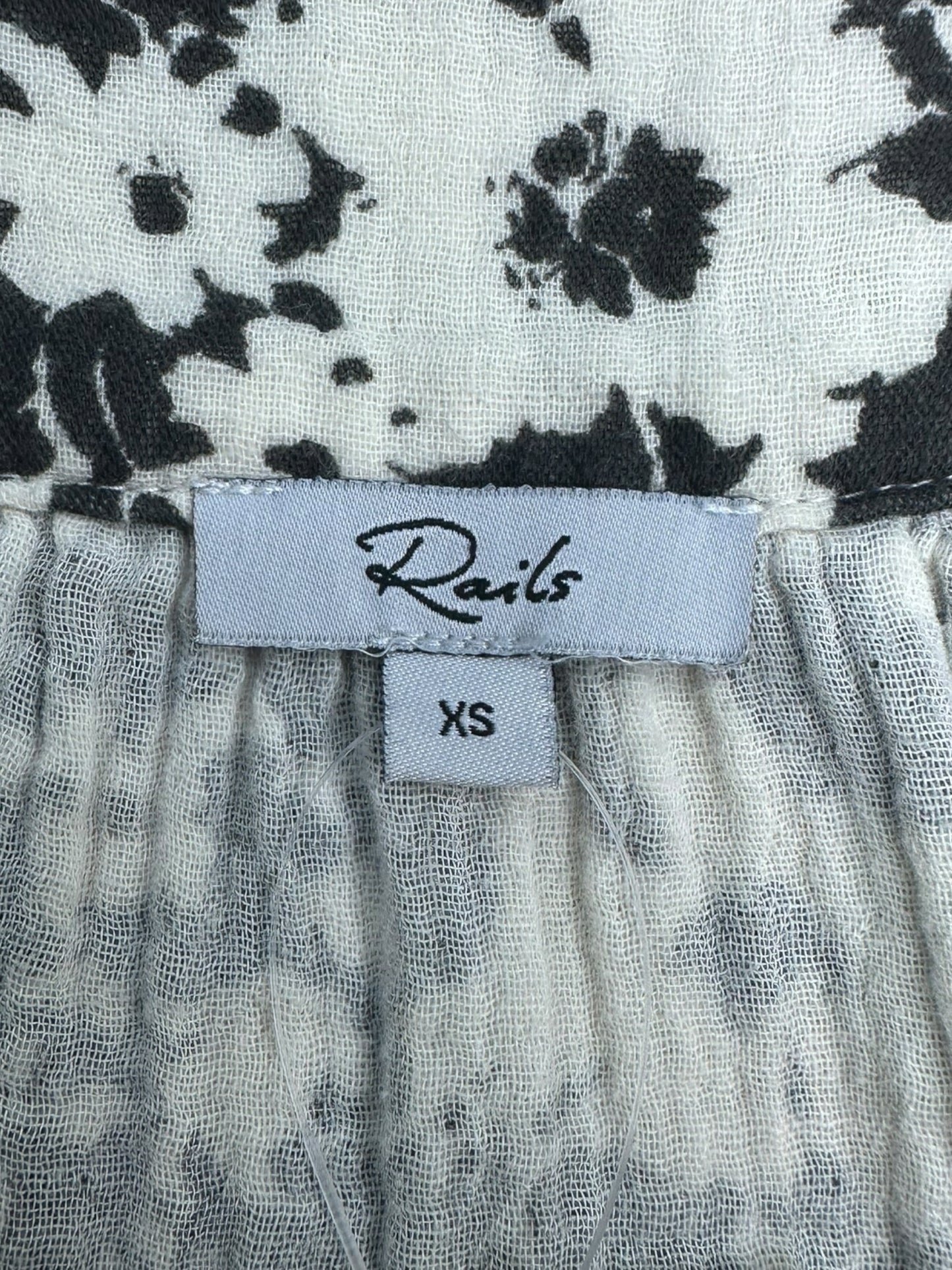 Rails Brown Floral Print Top Size XS