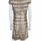 VERA WANG NWT Gold Sequin Cocktail Dress Size M