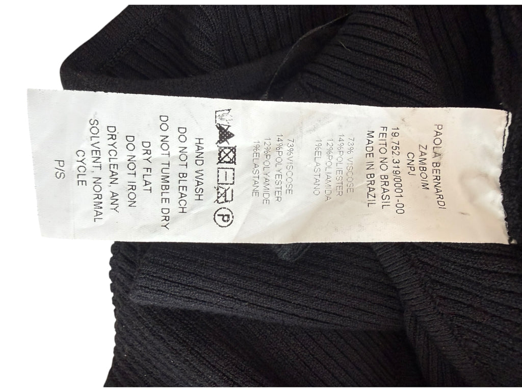 Paola Bernardi Black Bolero Style Sweater Dress Size S