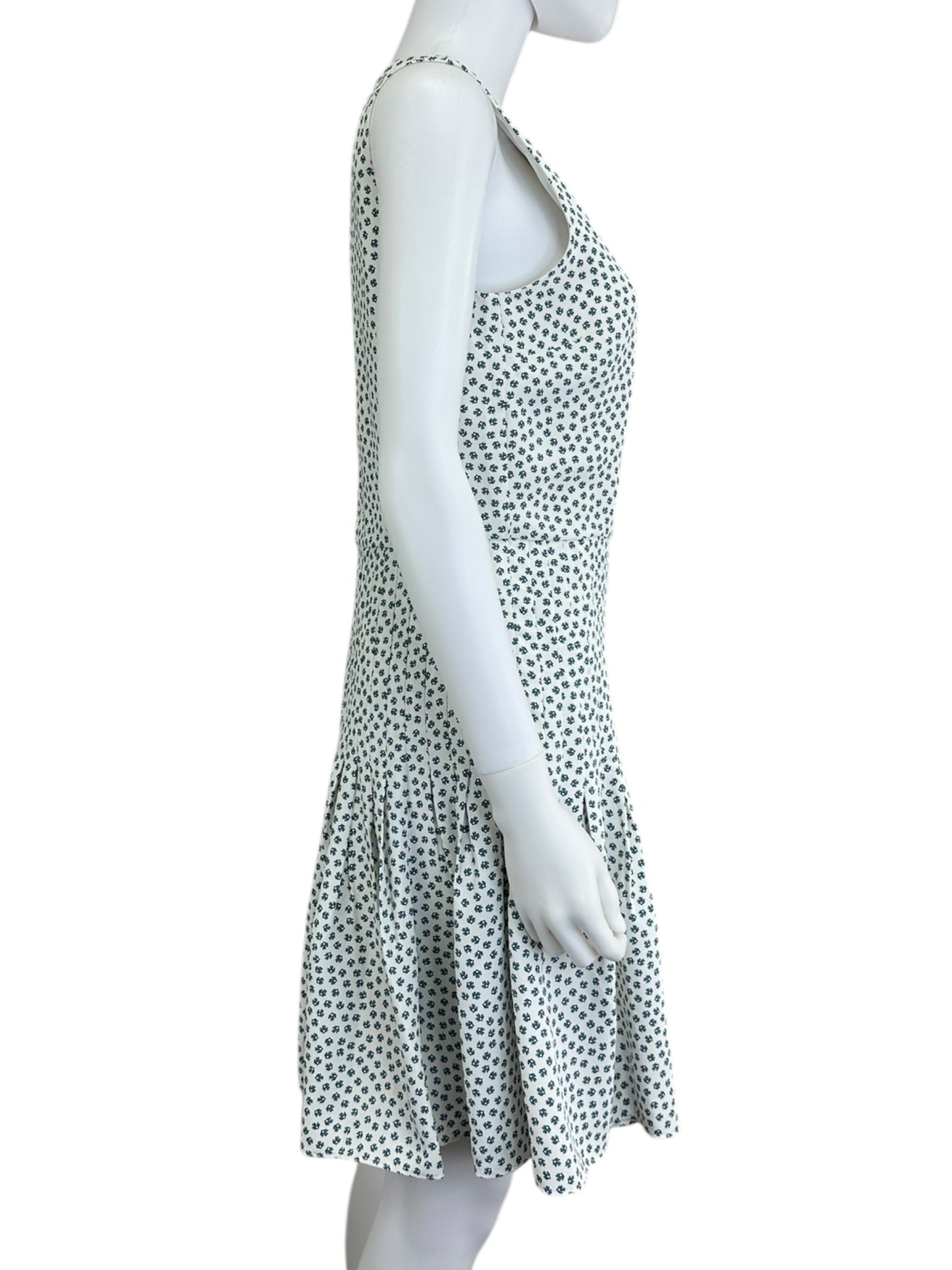 Ann Taylor Blue Floral Print Casual Dress Size 4