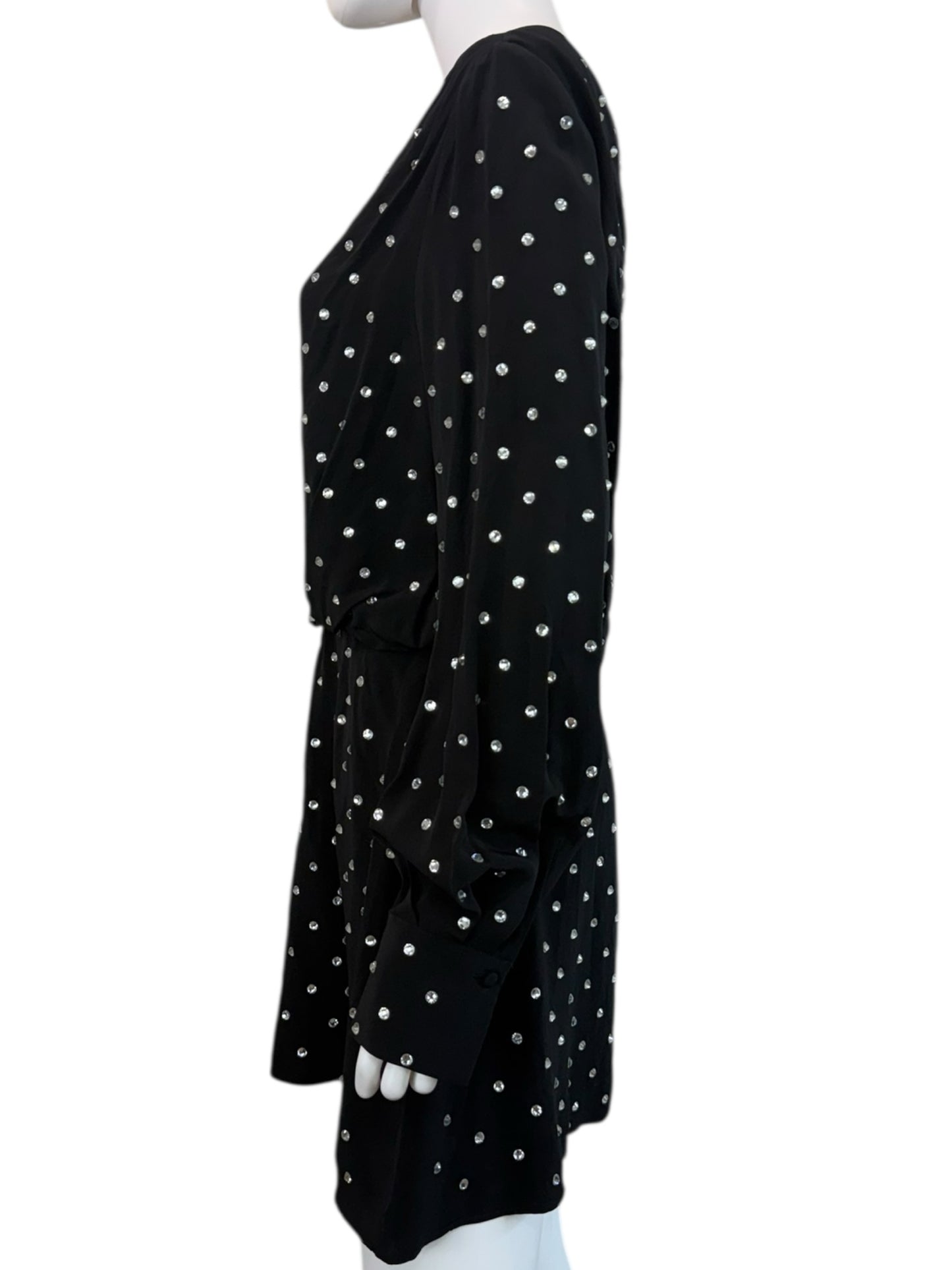 ZARA NWT Black Into the Night Cocktail Dress Size L