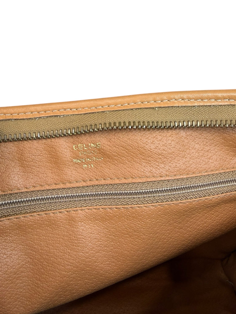 CELINE Vintage Beige Macadam Clutch