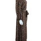 Kate Spade Brown Black and Cream Cocktail Dress Size L