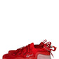 Christian Louboutin Red Arpoador Suede Sneakers Size 37