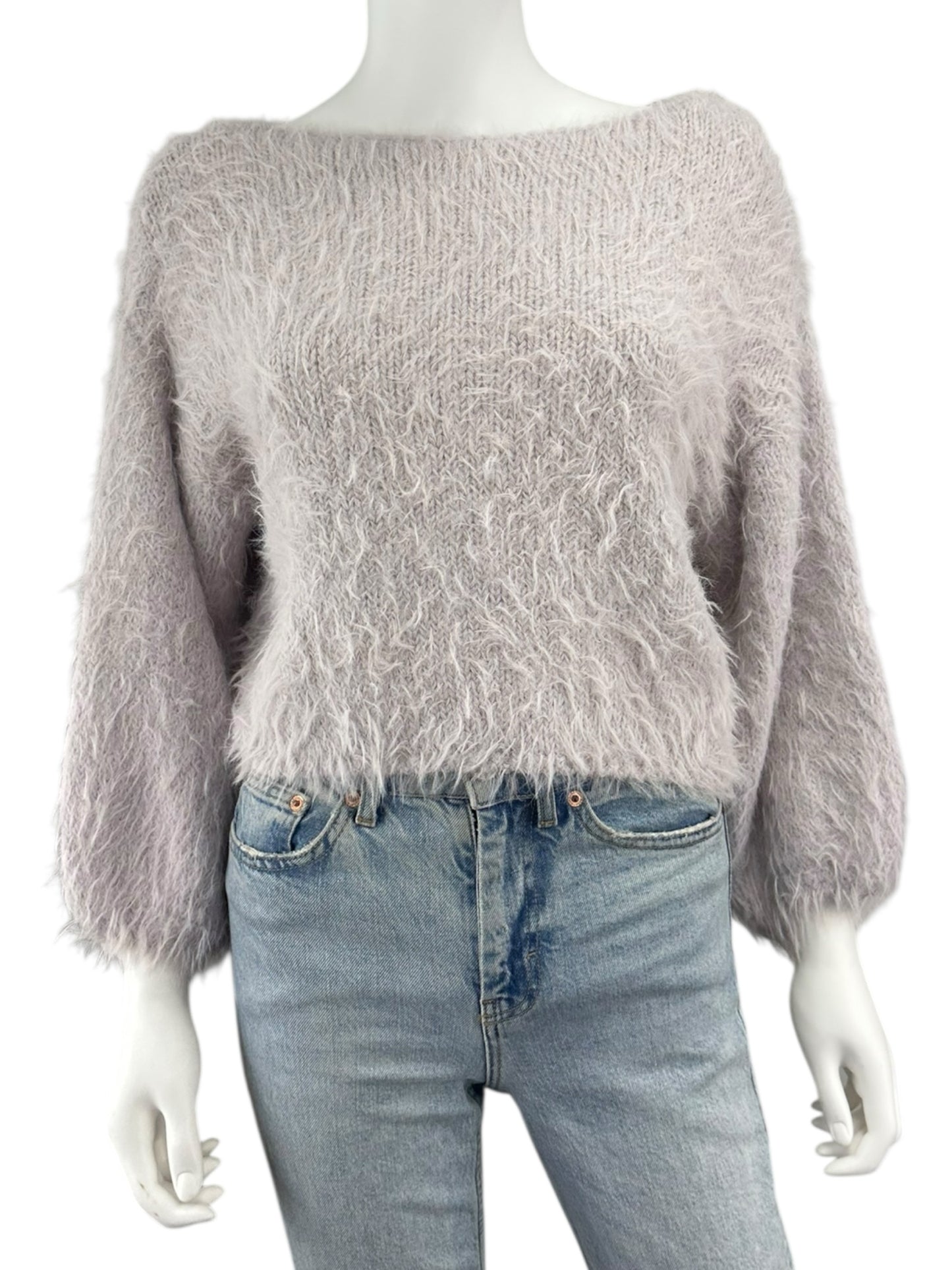 Free People NWT Lilac Eyelash Sweater Size XS