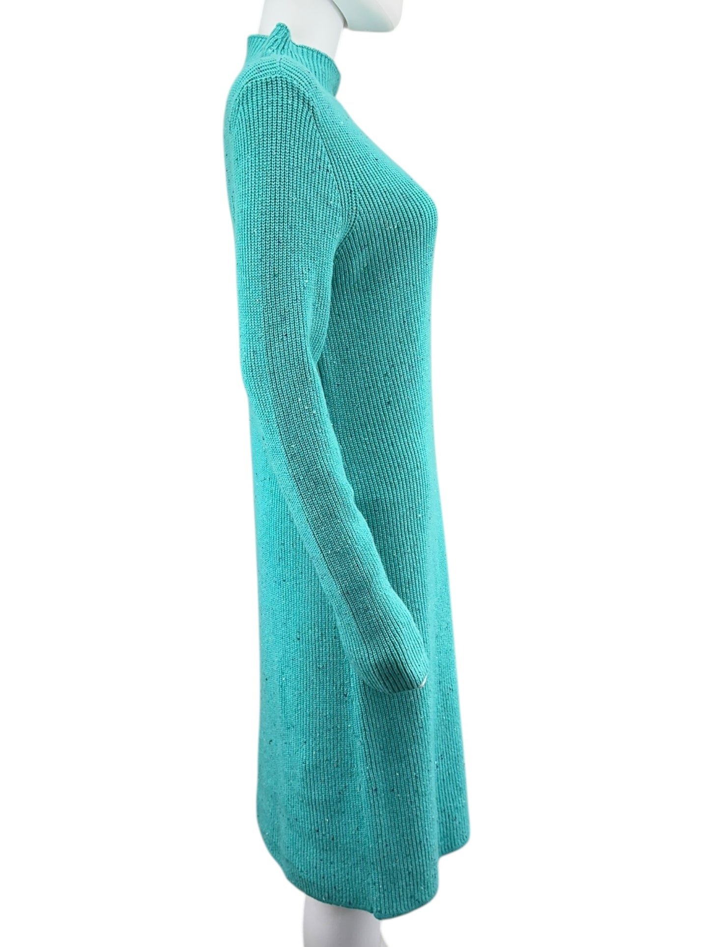 Talbots Aqua Sweater Dress Size S