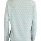 NWT Sport Haley Ice Blue Printed Quarter Zip Size L