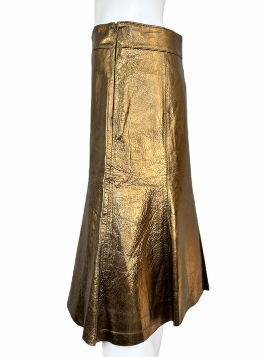 Wendy Hil Metallic Midi Skirt Size 4