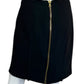 rag & bone Black Salute Mazy Wool Mini Skirt Size 8
