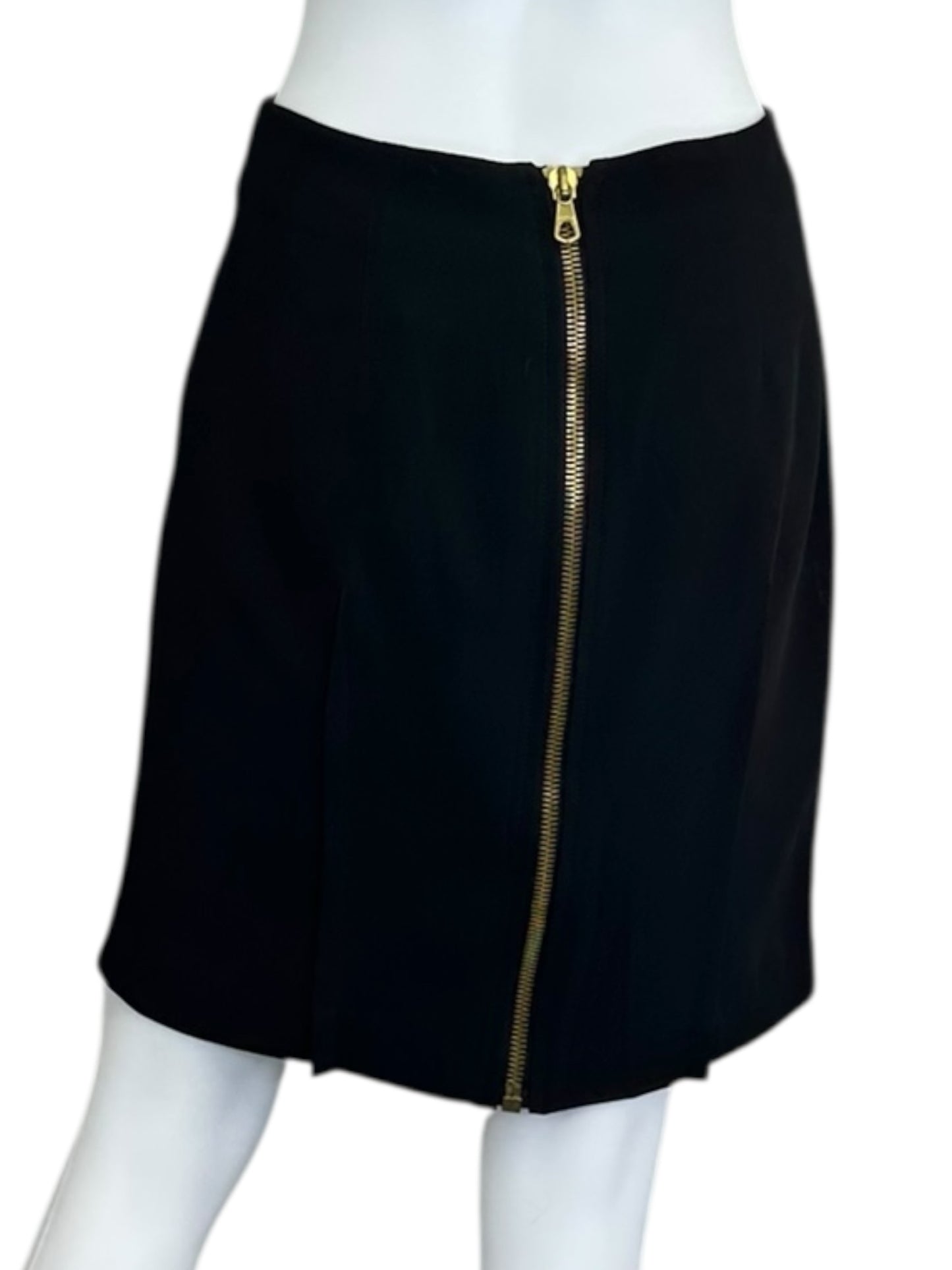 rag & bone Black Salute Mazy Wool Mini Skirt Size 8