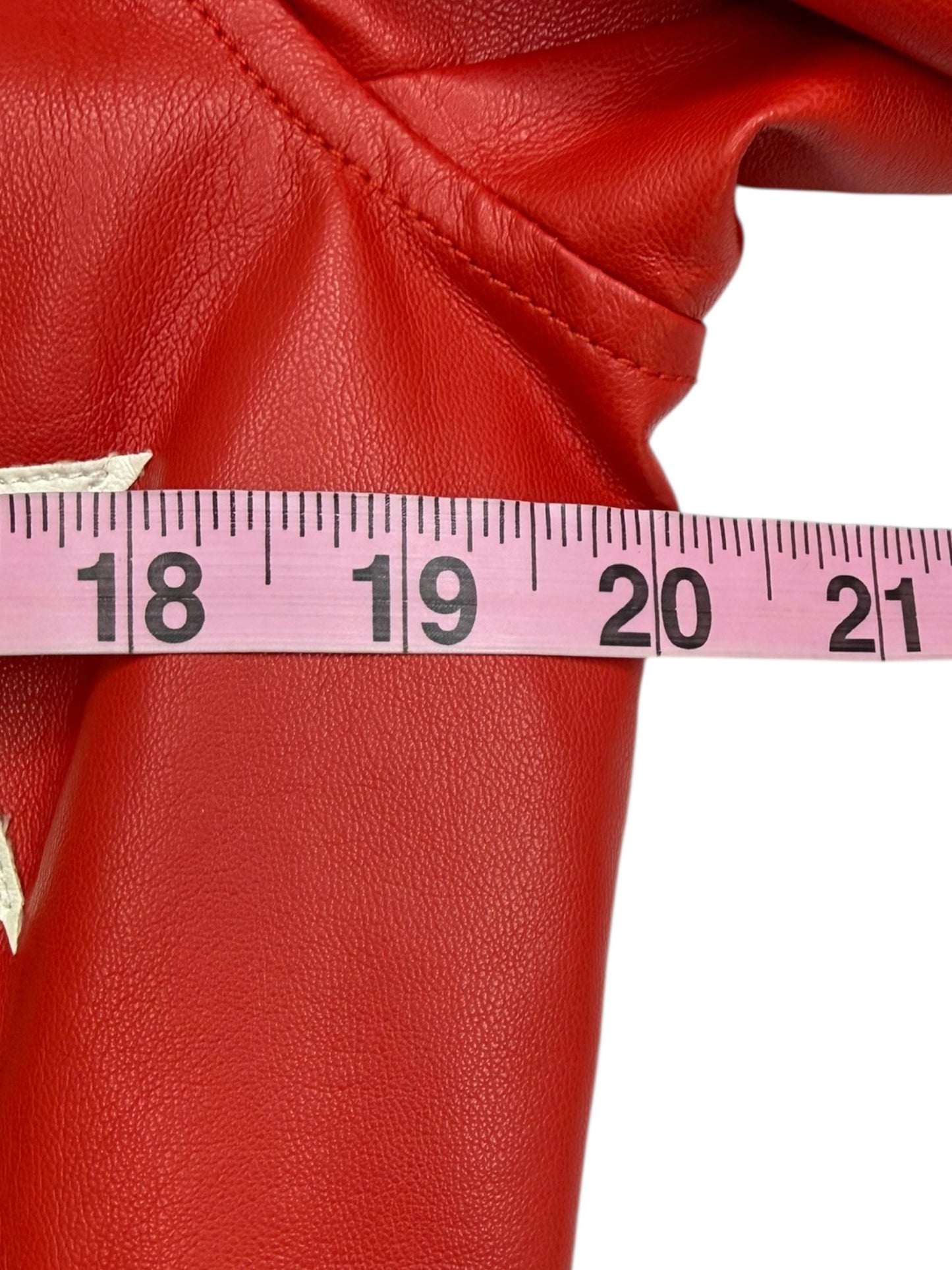 Buddy Love NWT Red Vegan Leather Joplin Star Moto Jacket Size L