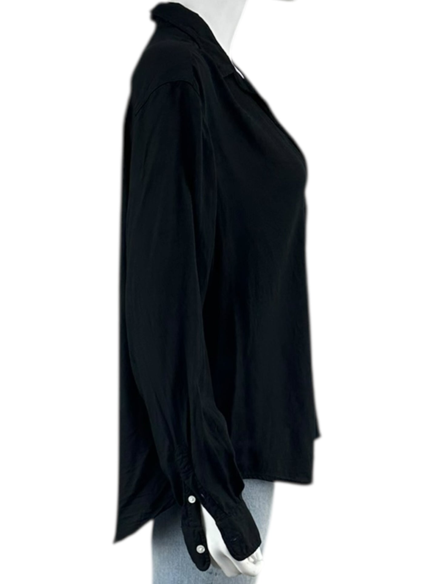 Frank & Eileen Black Button-Down Shirt Size M