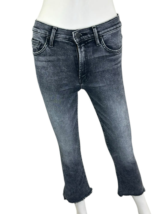 MOTHER  Black Cropped Jeans Size 24