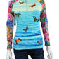 Johnny Was Costa Azul  Surf Shirt Size M