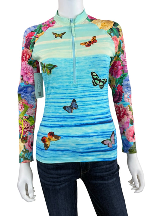 Johnny Was Costa Azul  Surf Shirt Size M