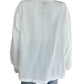 EILEEN FISHER White Linen Button-down Size L