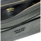 PRADA Black Saffiano Leather Continental Zippy Wallet