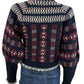 SEA New York Ayla Fair Isle Sweater Cardigan Size S