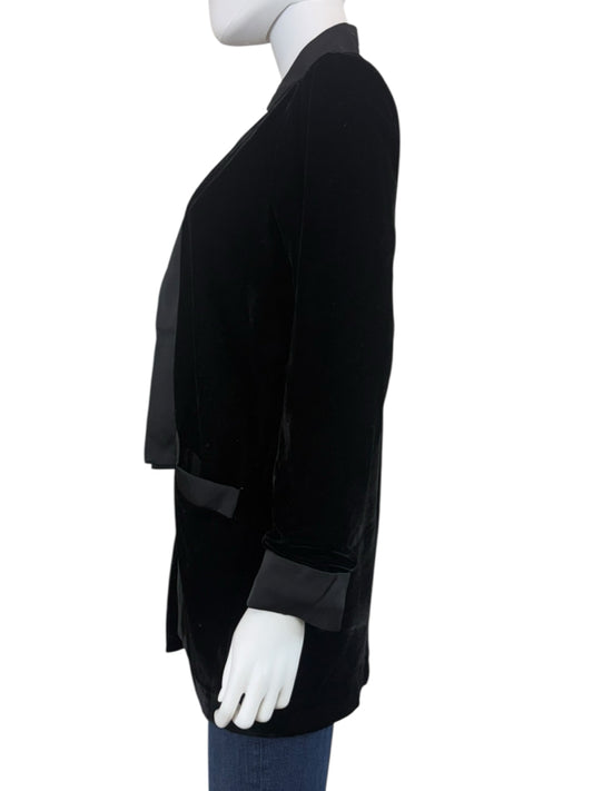 BB DAKOTA NWT Black Velvet Dreams Blazer Size S