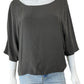 vince. 100% Silk Gunmetal Blouse Size M