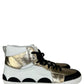 CYNTHIA ROWLEY Mixed Metallic High Top Sneaker Size 41