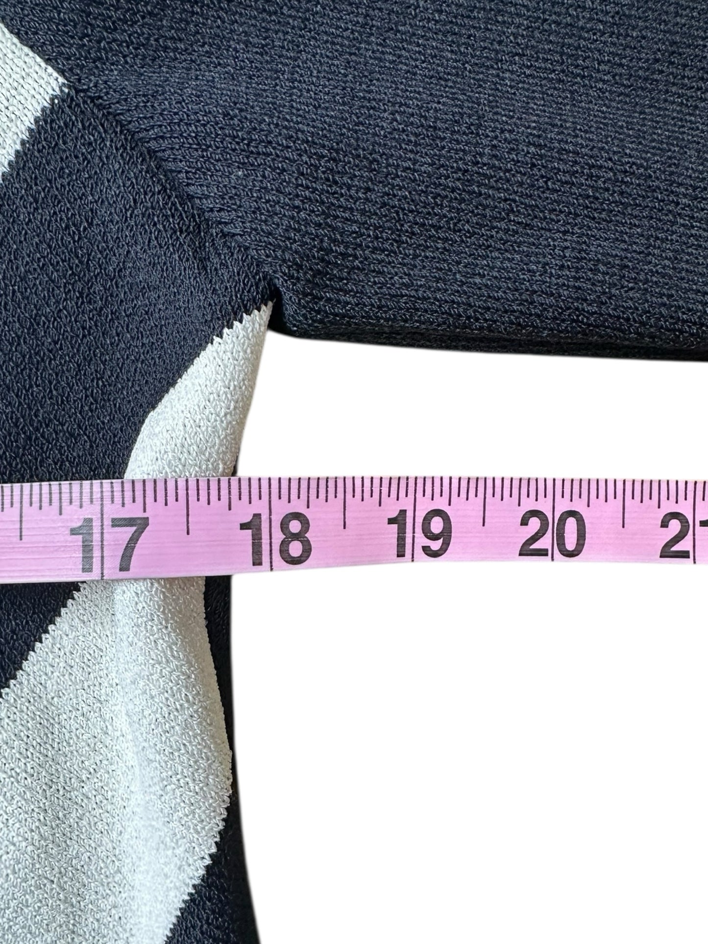 St. John Black Striped Knit Jacket Size 8