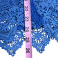 Johnny Was Blue Embroidered Button-Down Size XS
