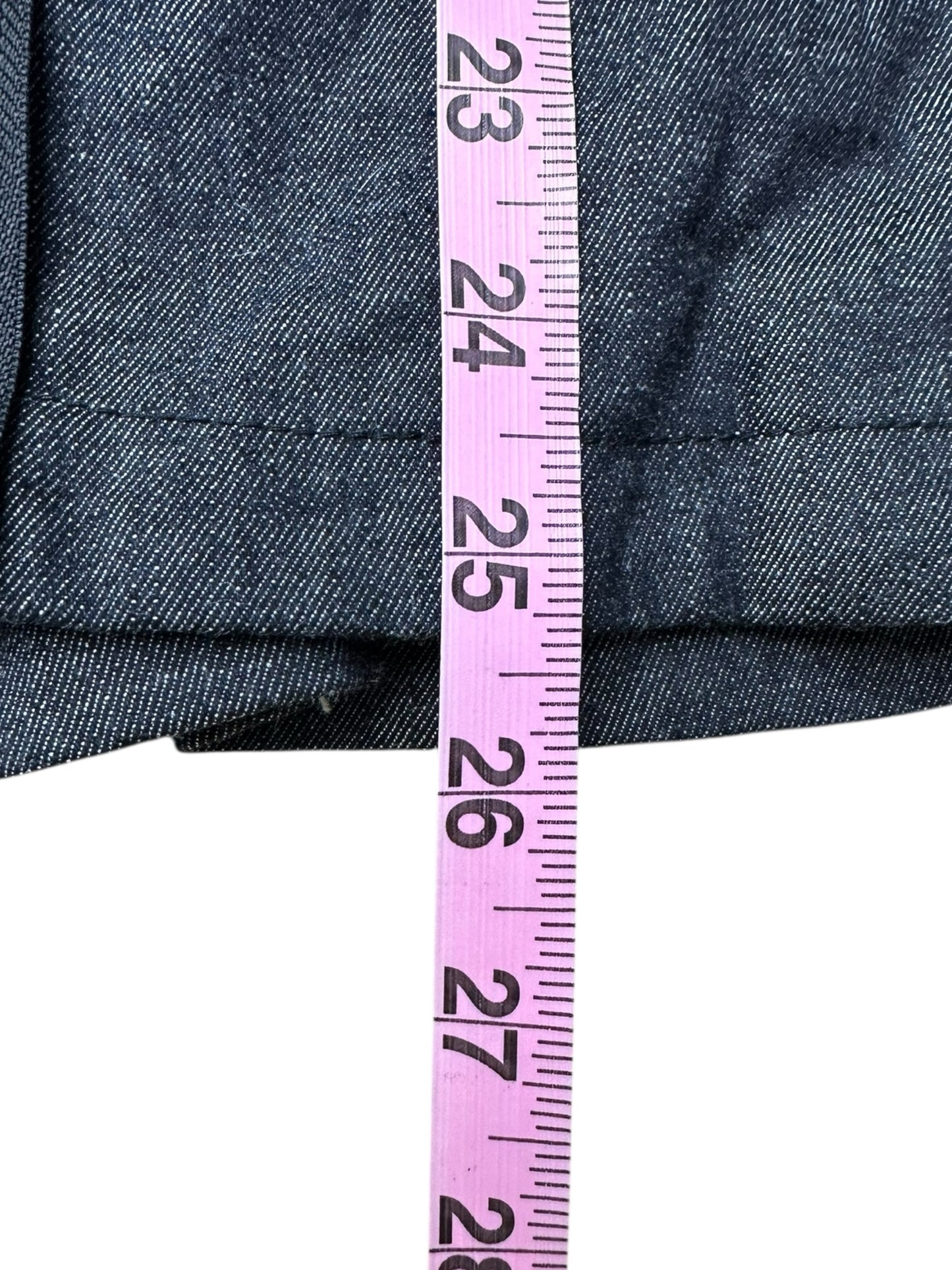 SOHUNG DESIGNS Blue Distressed Denim Jacket Size S