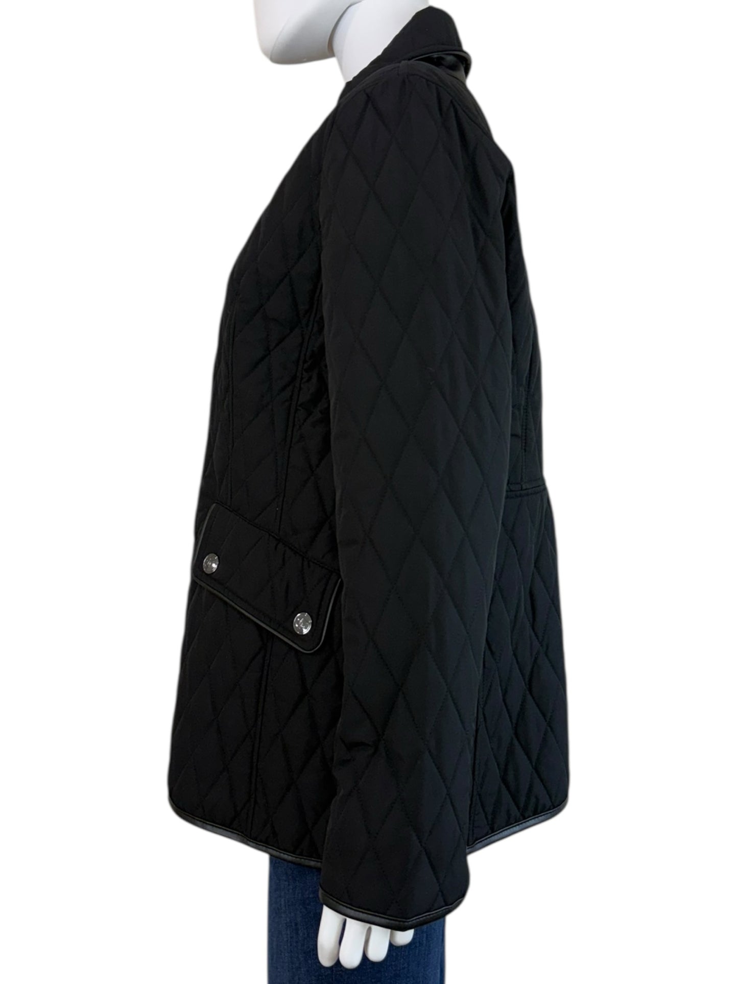Chico's NWT Black Quilted Jacket Size M