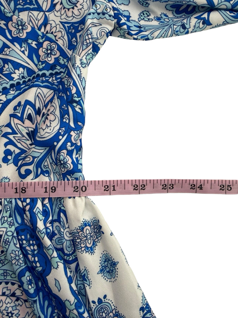 RAISHAMA Studio NWT Blue Maya Floral Shirt Dress Size 18