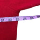 minnie rose Red 100% Cashmere Cold Shoulder Sweater Size S