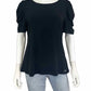 Calvin Klein NWT Black Puff Sleeve Blouse Size L