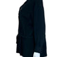NIC & ZOE Black Knit Button-down Shirt Size XL