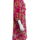 Johnny Was Fuchsia Vesna Silk Floral Dress Size L