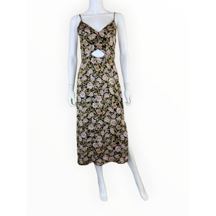 MINKPINK Eliza Satin Slip Midi Dress Size S