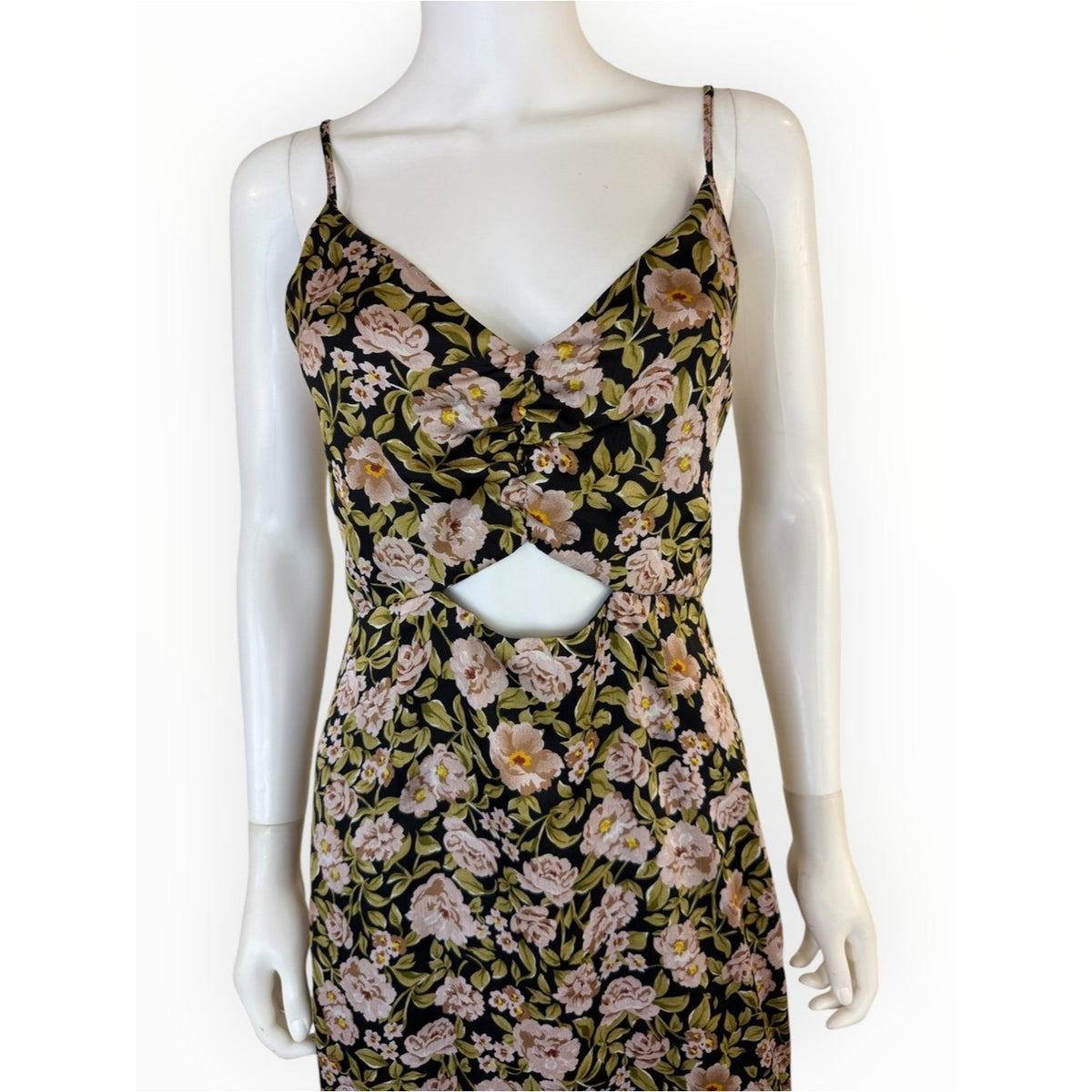 MINKPINK Eliza Satin Slip Midi Dress Size S