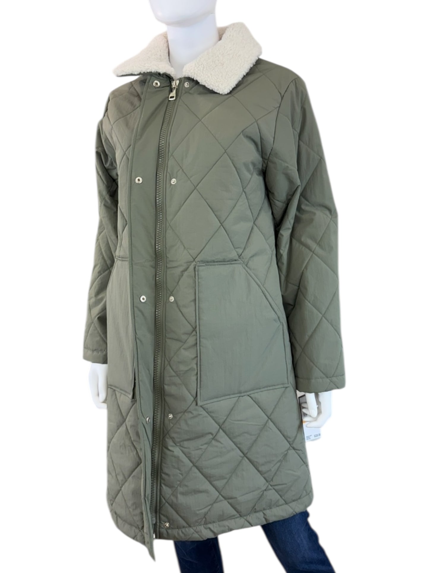 Sanctuary NWT Sage Green Quilted Jacket Size S
