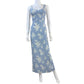 Reformation Blue Floral Print Reverie Maxi Dress Size 4