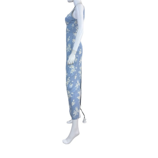 Reformation Blue Floral Print Reverie Maxi Dress Size 4