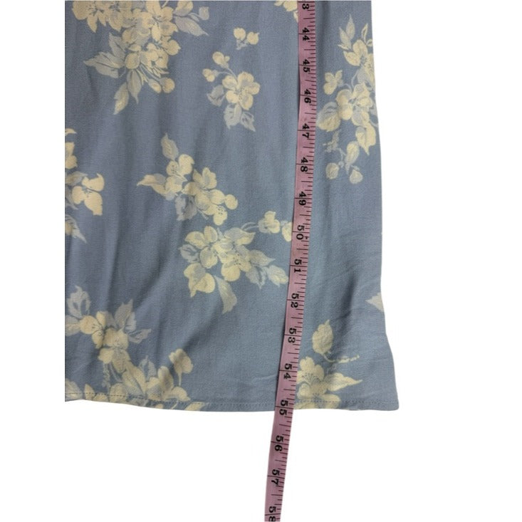 Reformation Blue Floral Print Reverie Maxi Dress Size 4
