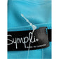 Sympli Turquoise Short-sleeve Tunic Top Size 16
