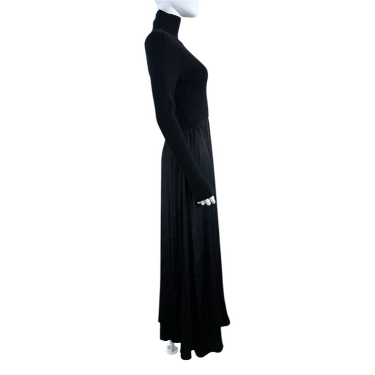 Anthropologie NWT Black Thea Twofer Maxi Dress Size S