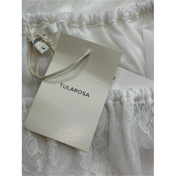 Tulsrosa NWT White Lace Off Shoulder Mini Dress Size L